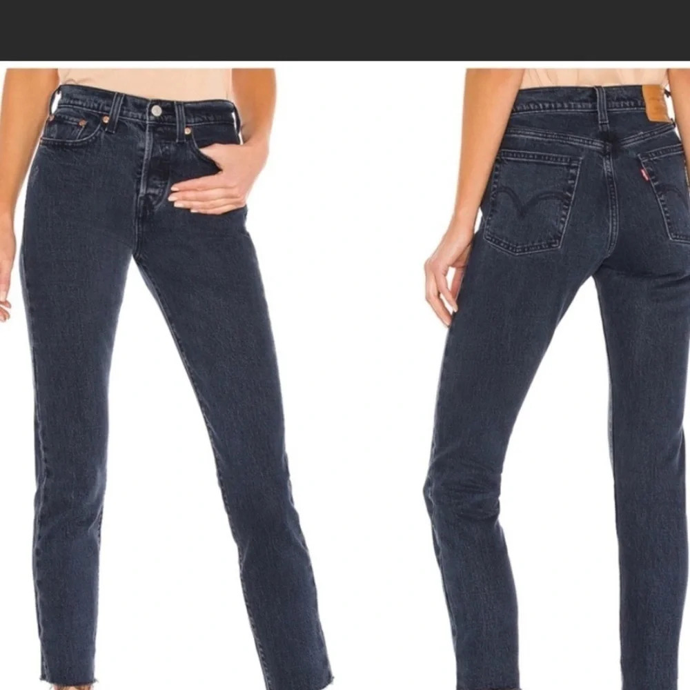 Levi's High Rise Button Fly Wedgie Fit Jean Premium Denim Size 24